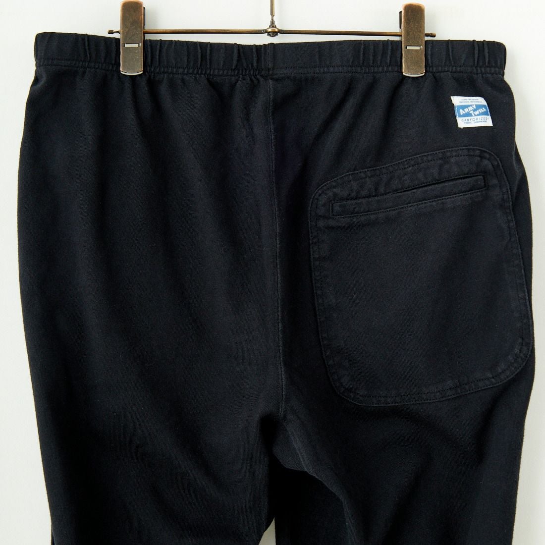 ARMY TWILL SANFORIZED [アーミーツイル サンフォライズド] ヘビージャージーパンツ [AM-2515005] BLACK