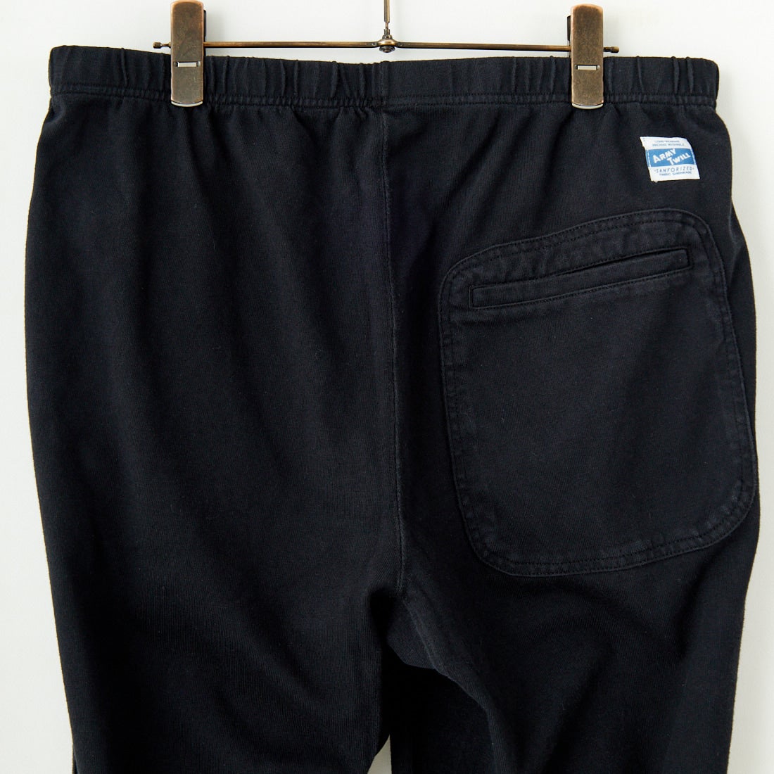 ARMY TWILL SANFORIZED [アーミーツイル サンフォライズド] ヘビージャージーパンツ [AM-2515005] BLACK