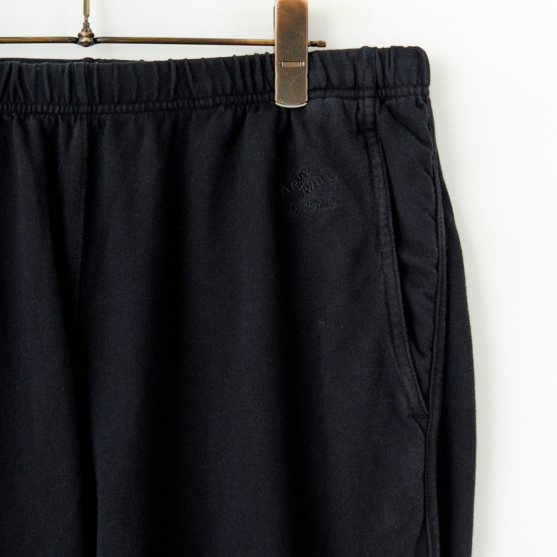 ARMY TWILL SANFORIZED [アーミーツイル サンフォライズド] ヘビージャージーパンツ [AM-2515005] BLACK