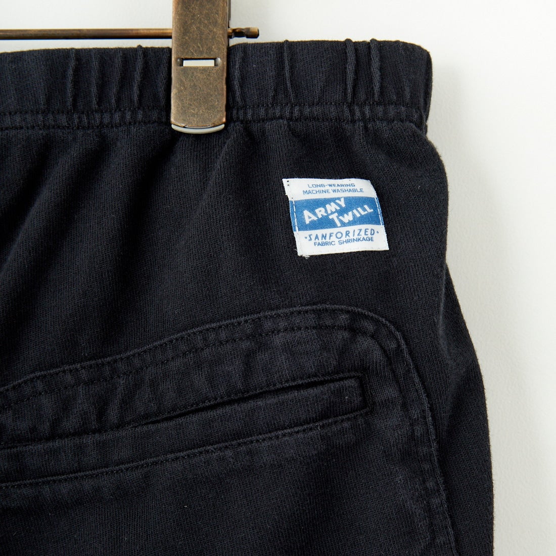 ARMY TWILL SANFORIZED [アーミーツイル サンフォライズド] ヘビージャージーパンツ [AM-2515005] BLACK
