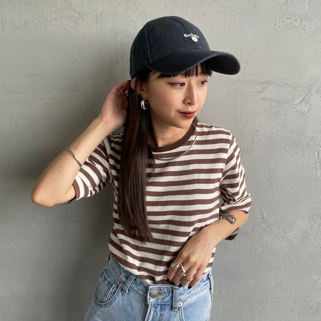 Barbour [バブアー] Cascade sports コットン6パネル キャップ [MHA0274] NAVY