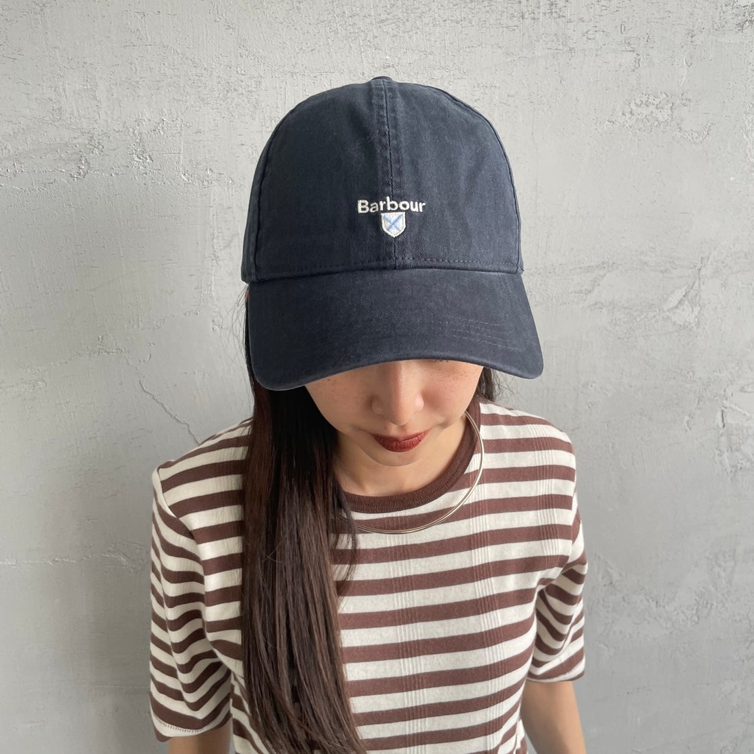 Barbour [バブアー] Cascade sports コットン6パネル キャップ [MHA0274] NAVY
