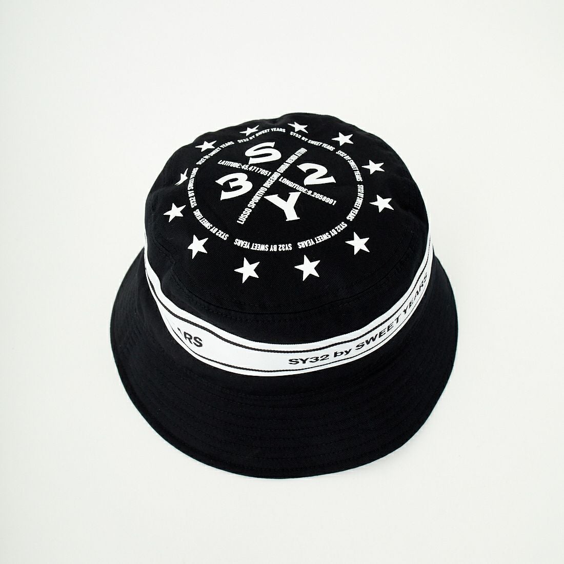 SY32 [エスワイサーティトゥ] テープデザイン バケットハット [15059] BLACK