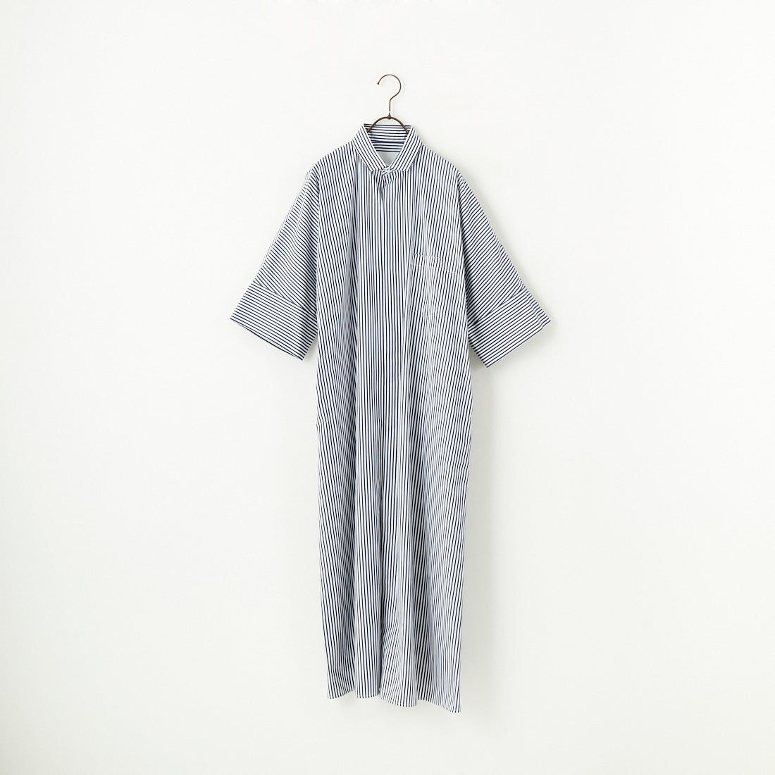 TICCA [ティッカ] テント半袖シャツワンピース [TBES-016] NVY STRIPE