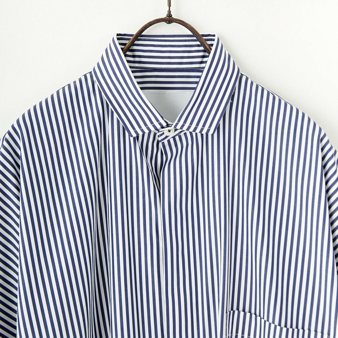 TICCA [ティッカ] テント半袖シャツワンピース [TBES-016] NVY STRIPE