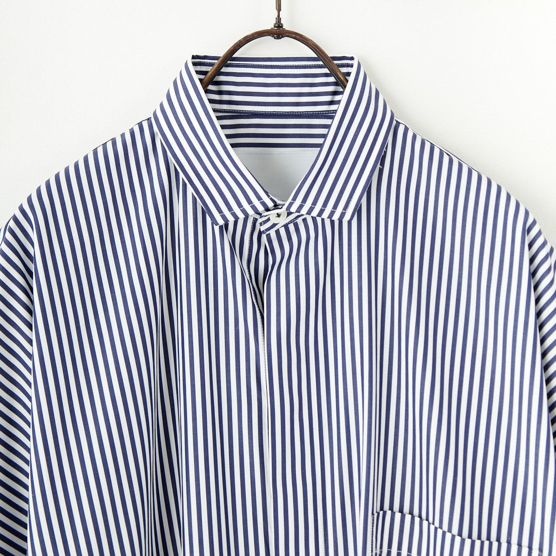 TICCA [ティッカ] テント半袖シャツワンピース [TBES-016] NVY STRIPE