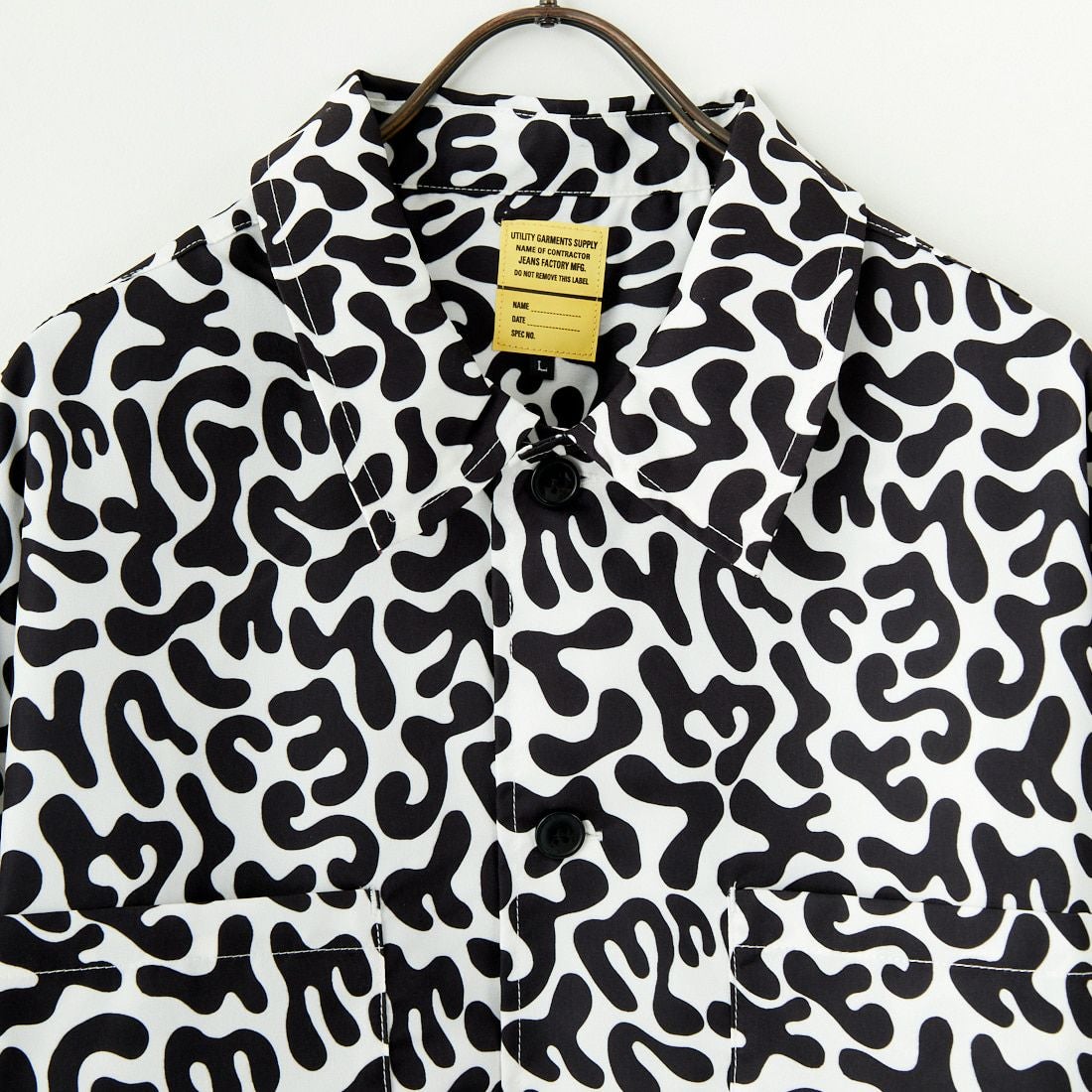 Jeans Factory Clothes [ジーンズファクトリークローズ] バクテリアカモ柄シャツ [TH-3881] WHITE