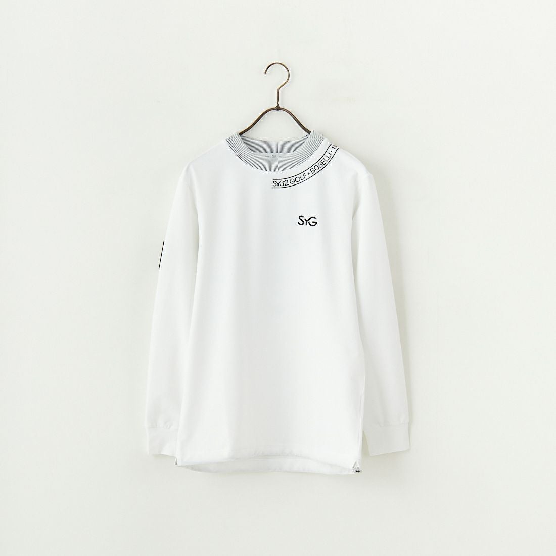 SY32 GOLF [エスワイサーティトゥ ゴルフ] ロングスリーブ モックネックシャツ [SYG-25SBOSE07] WHITE