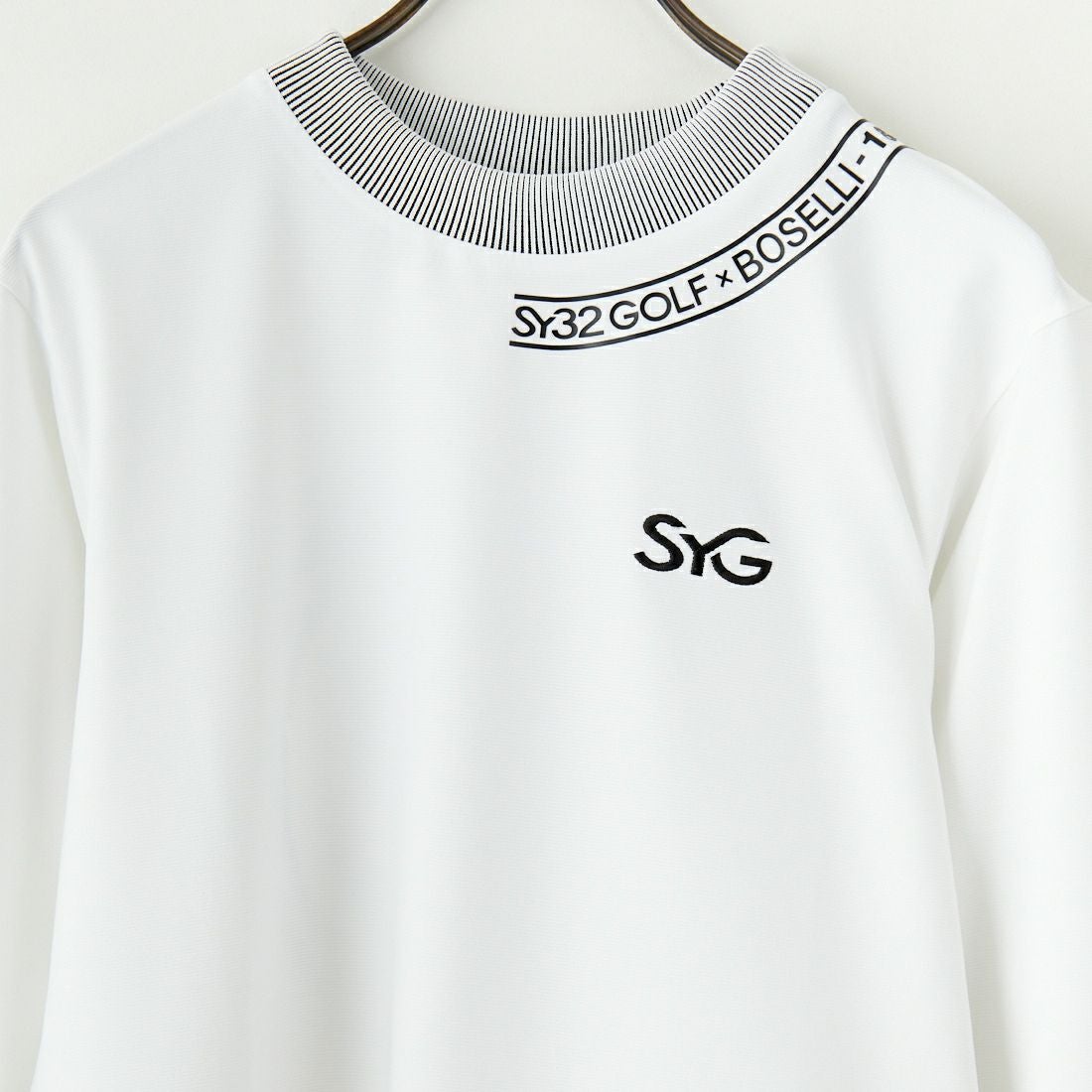 SY32 GOLF [エスワイサーティトゥ ゴルフ] ロングスリーブ モックネックシャツ [SYG-25SBOSE07] WHITE