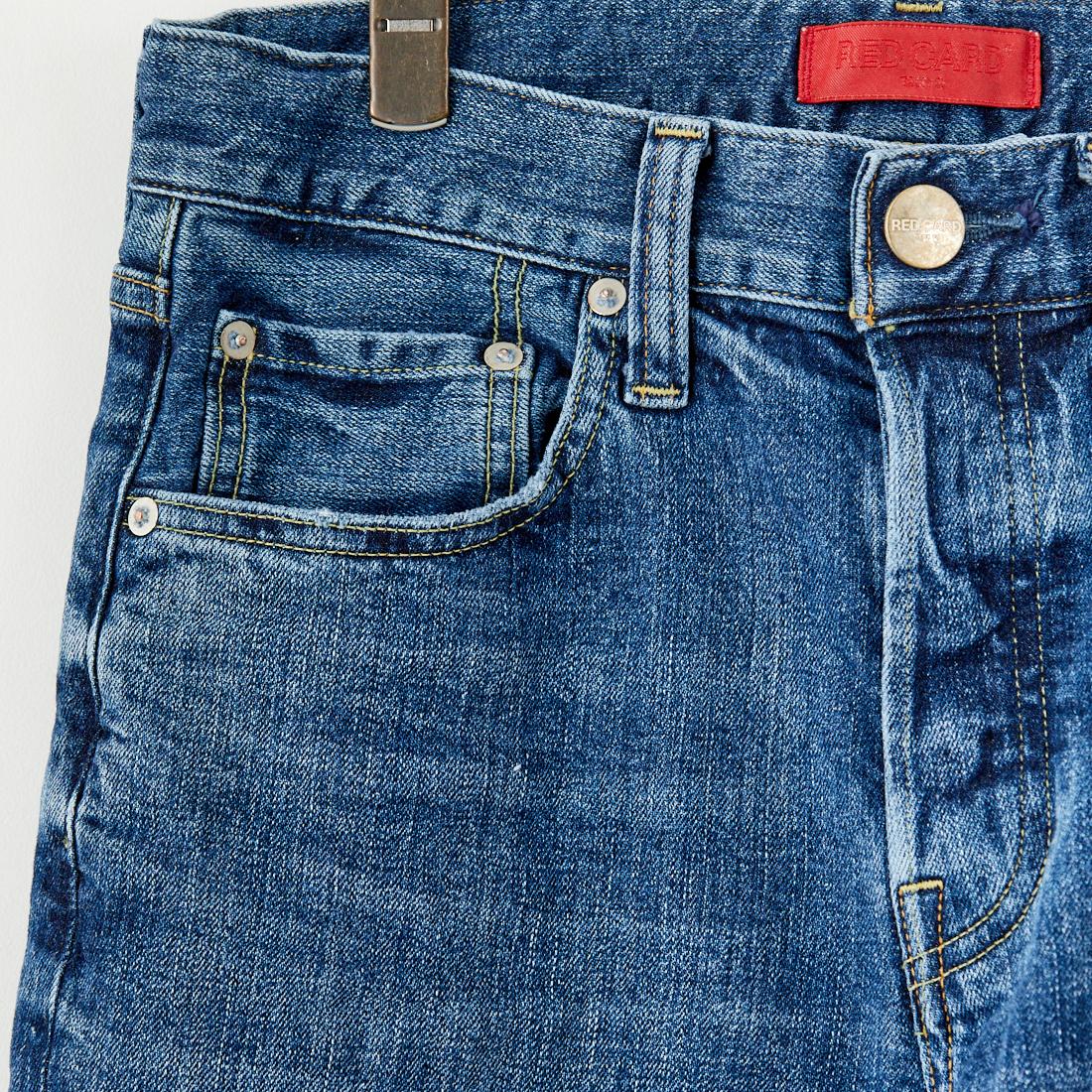 RED CARD TOKYO [レッドカード トーキョー] Rhythm+ スリムテーパードデニム [12M86801CMD] CLEAN MID