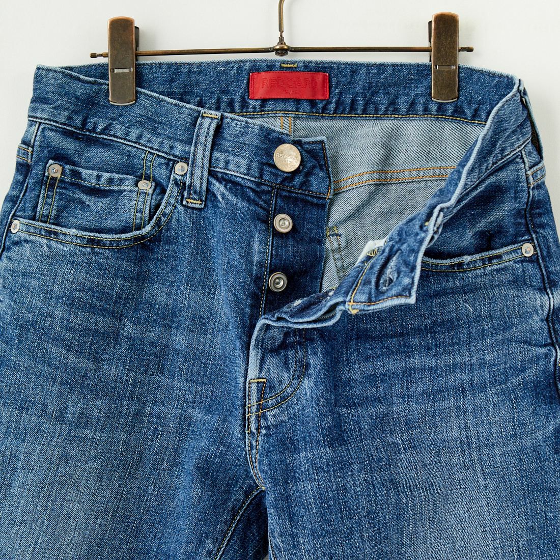 RED CARD TOKYO [レッドカード トーキョー] Rhythm+ スリムテーパードデニム [12M86801CMD] CLEAN MID