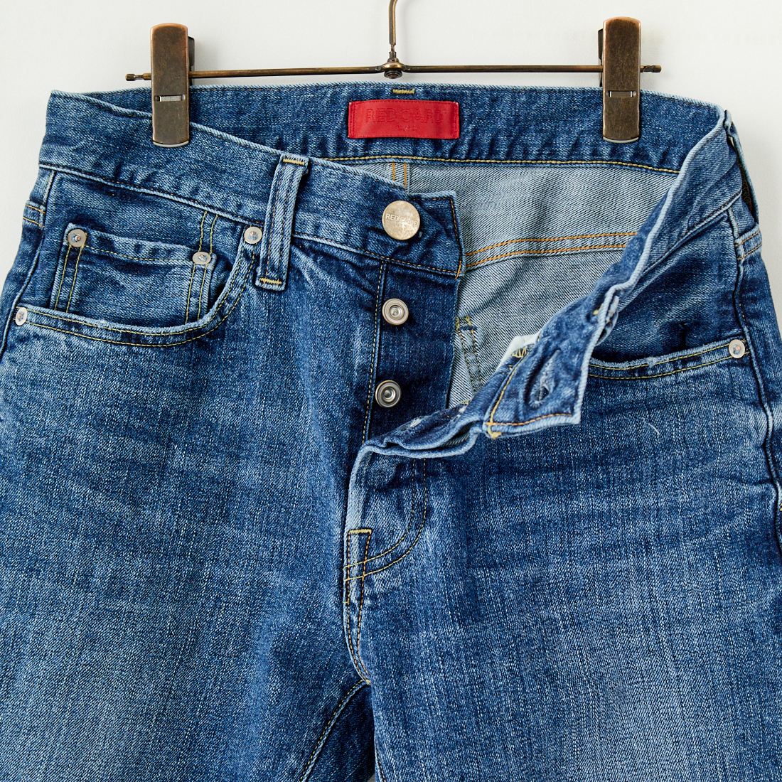 RED CARD TOKYO [レッドカード トーキョー] Rhythm+ スリムテーパードデニム [12M86801CMD] CLEAN MID