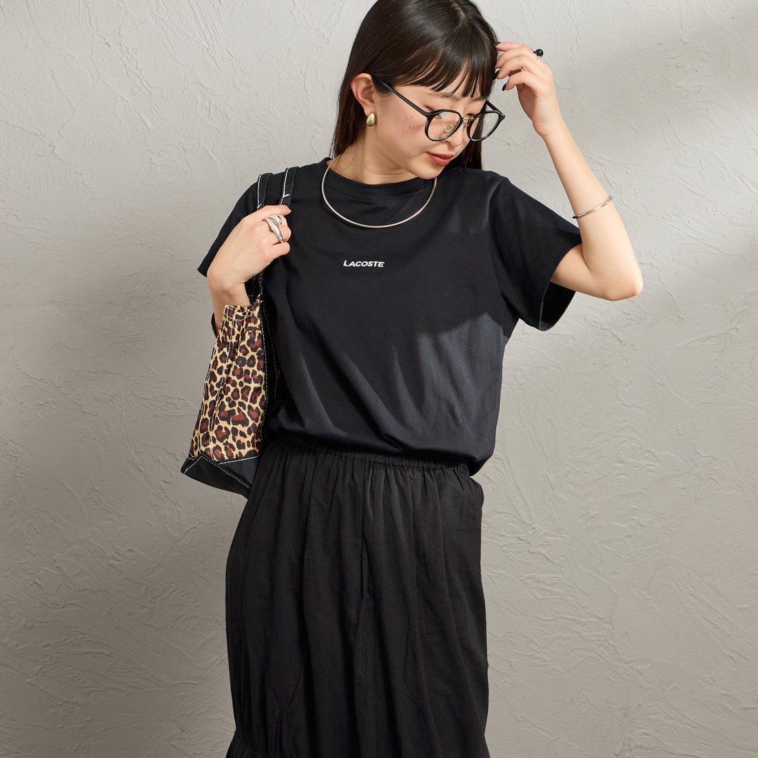 031 BLACK&&モデル身長：150cm 着用サイズ：34&&