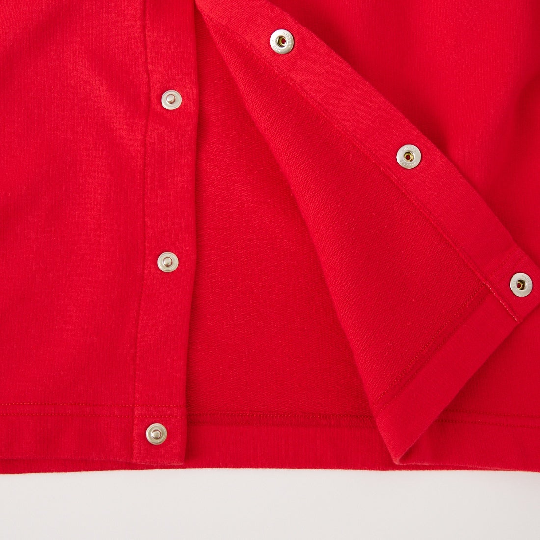 DANTON [ダントン] コットンテリー クルーネックカーディガン [DT-C0405CIN] RED