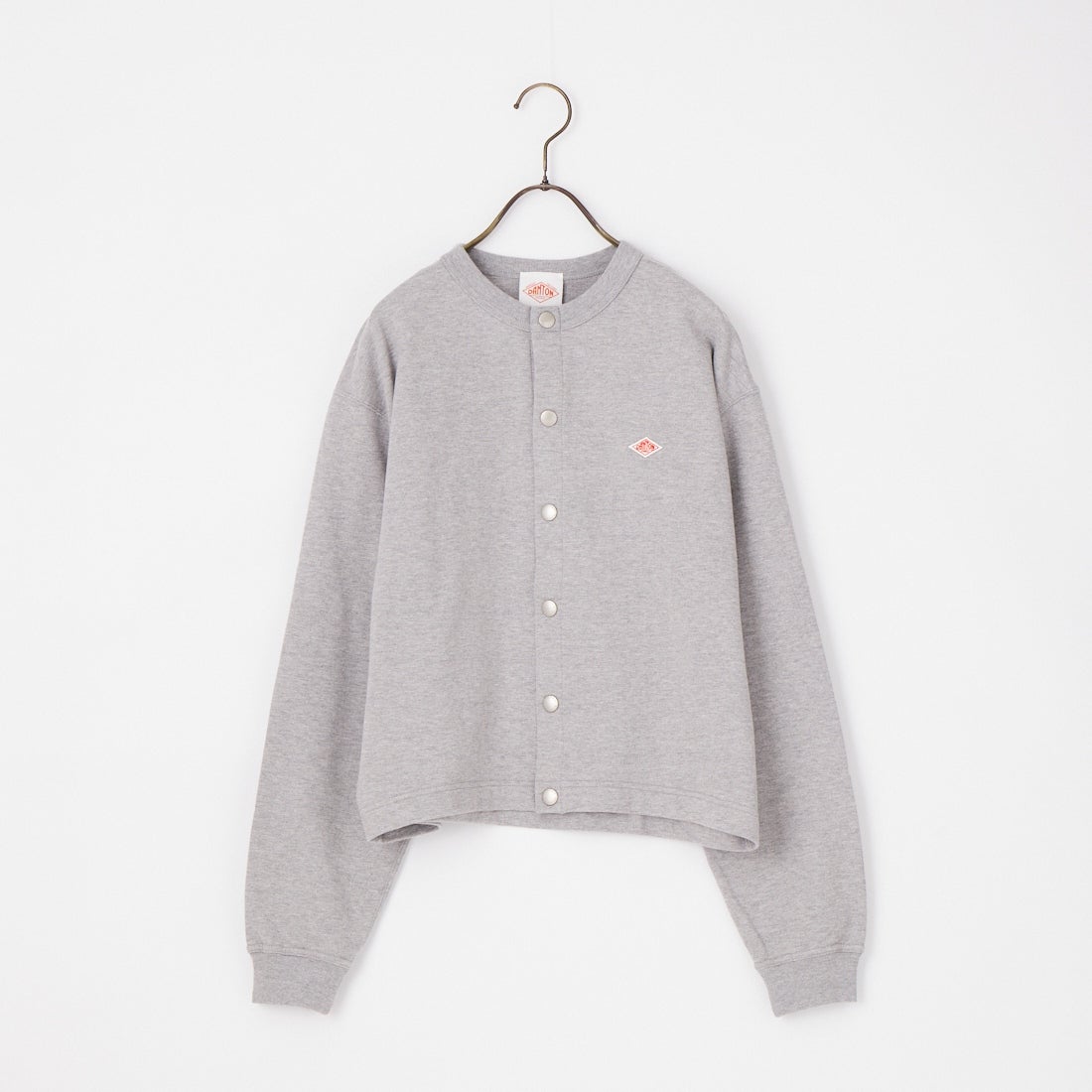 DANTON [ダントン] コットンテリー クルーネックカーディガン [DT-C0405CIN] TOP GREY