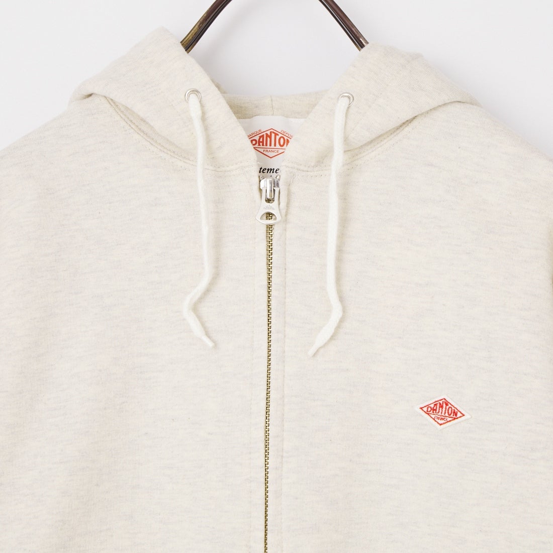 DANTON [ダントン] コットンテリー ジップフーディー [DT-C0411CIN] TOP ECRU