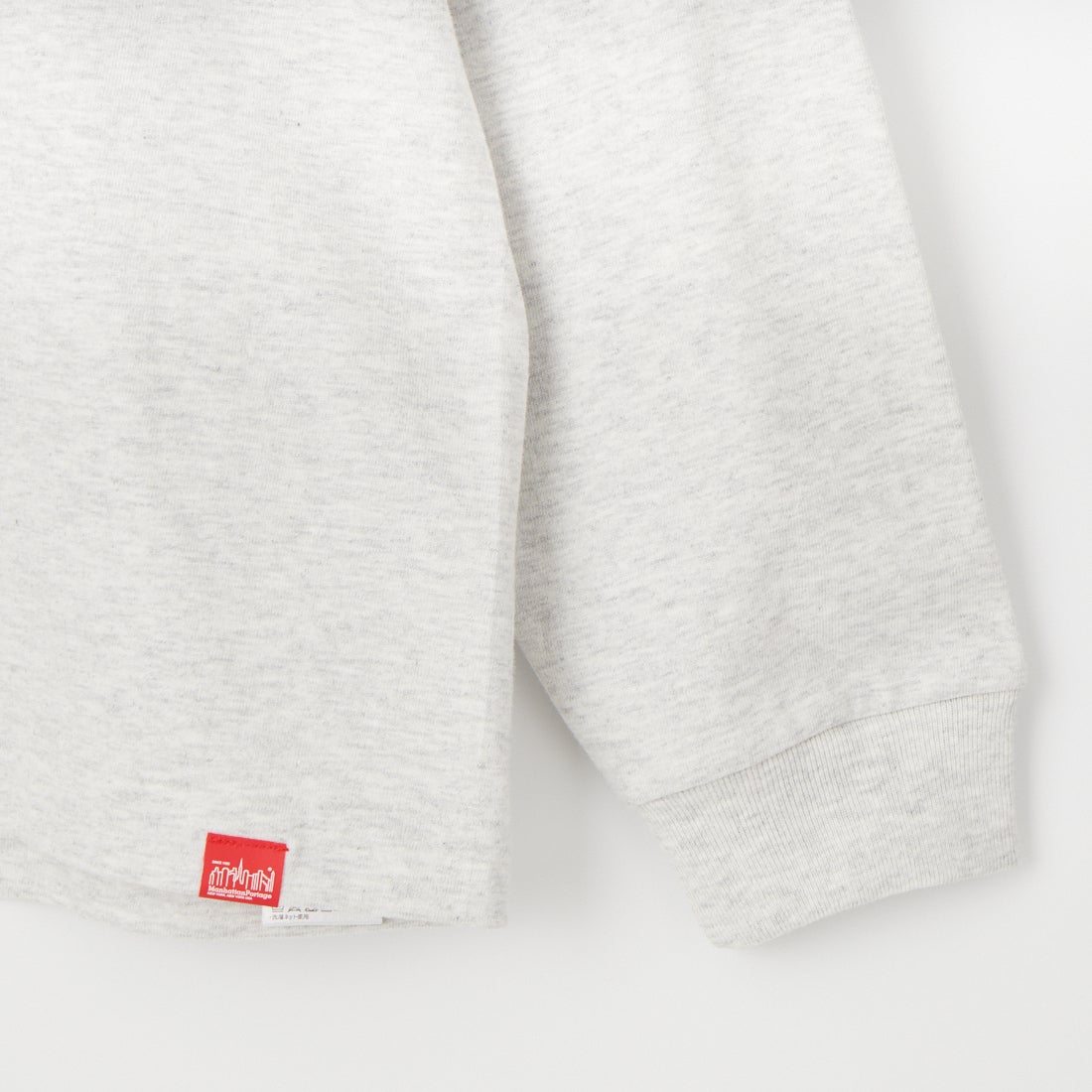 MANHATTAN PORTAGE [マンハッタンポーテージ] ワンポイントスカイラインロゴ 袖プリントロングTシャツ [MP-M580] H.GRAY