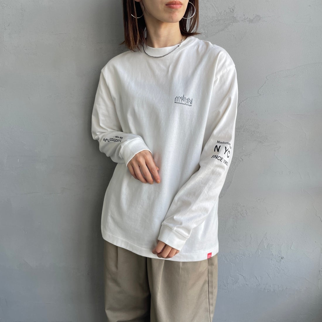 WHITE&&モデル身長：158cm 着用サイズ：S&&