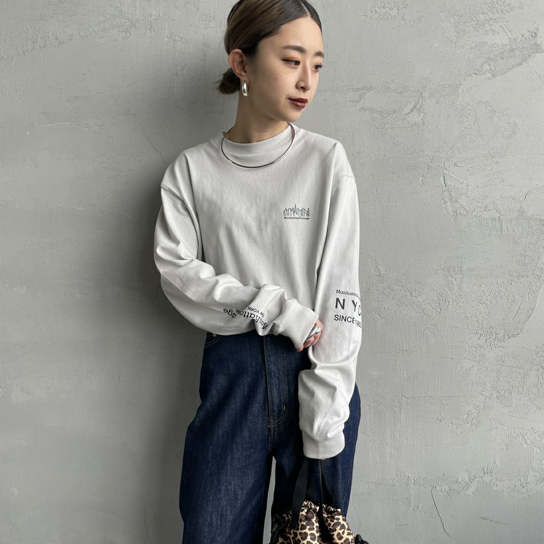 L.GRAY&&モデル身長：150cm 着用サイズ：S&&