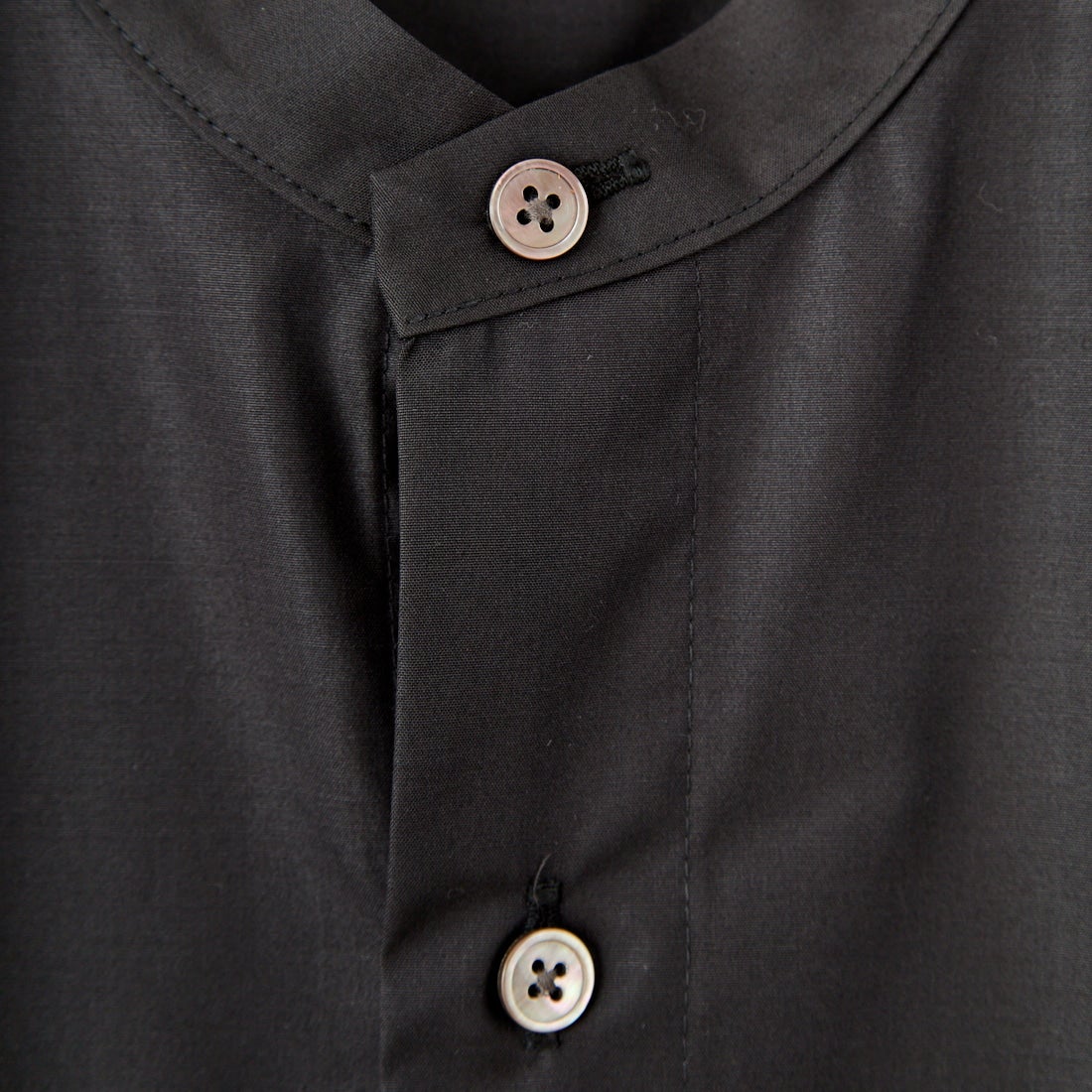 amne [アンヌ] ドライピマクラシックシャツ [AMN-SH-050] BLACK