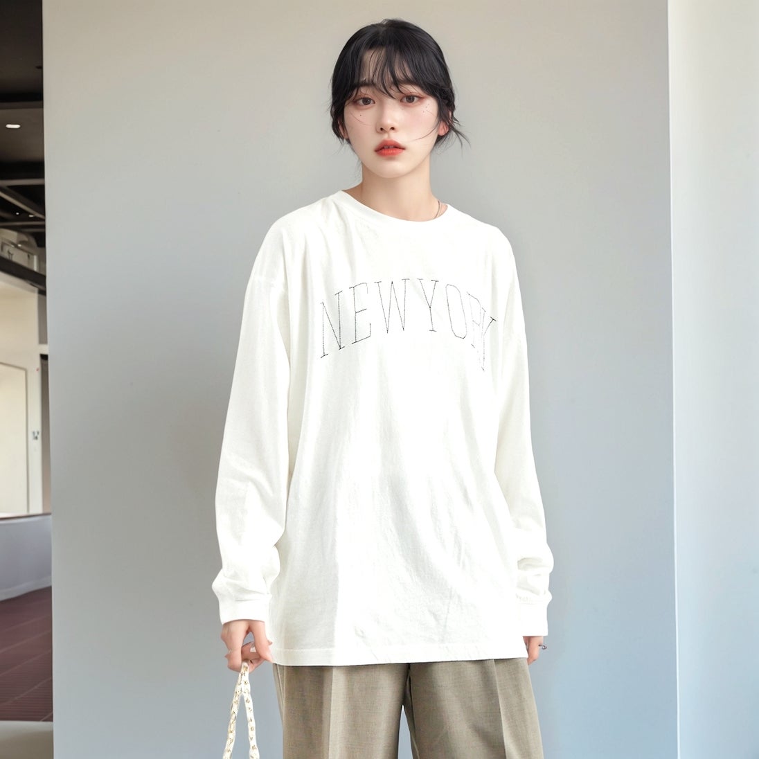 104 OFF WH&&モデル身長：167cm 着用サイズ：F&&