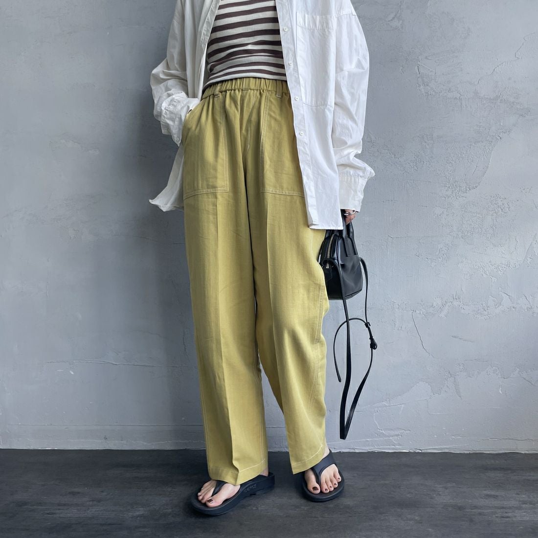 YELLOW&&モデル身長：158cm 着用サイズ：M&&