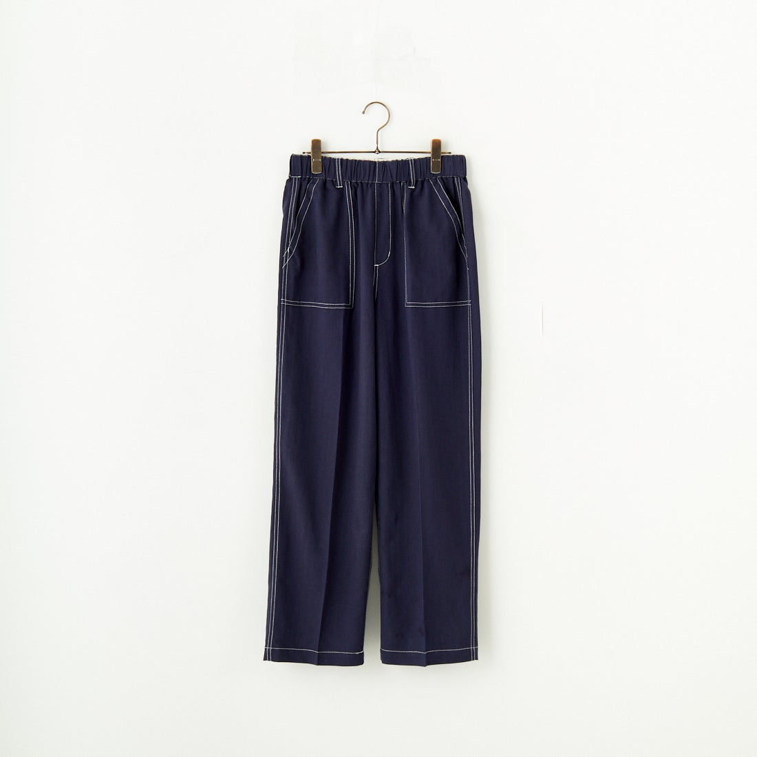 UNIVERSAL OVERALL [ユニバーサルオーバーオール] 別注 リネンイージーベイカーパンツ [U2512605IN-JF] NAVY