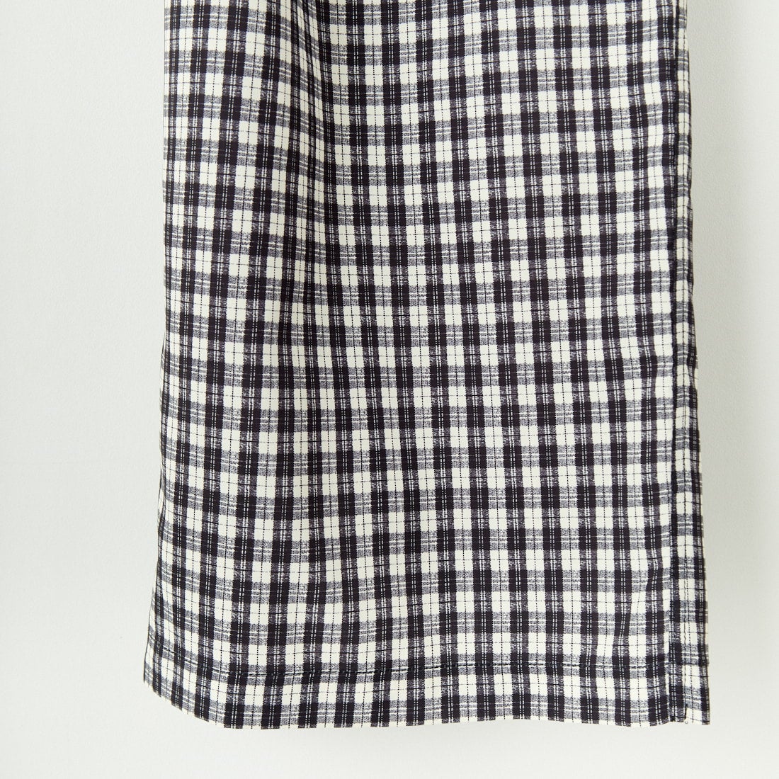 UNIVERSAL OVERALL [ユニバーサルオーバーオール] 別注 総柄イージーワイドパンツ [U2512634IN-JF] BLKﾁｪｯｸ