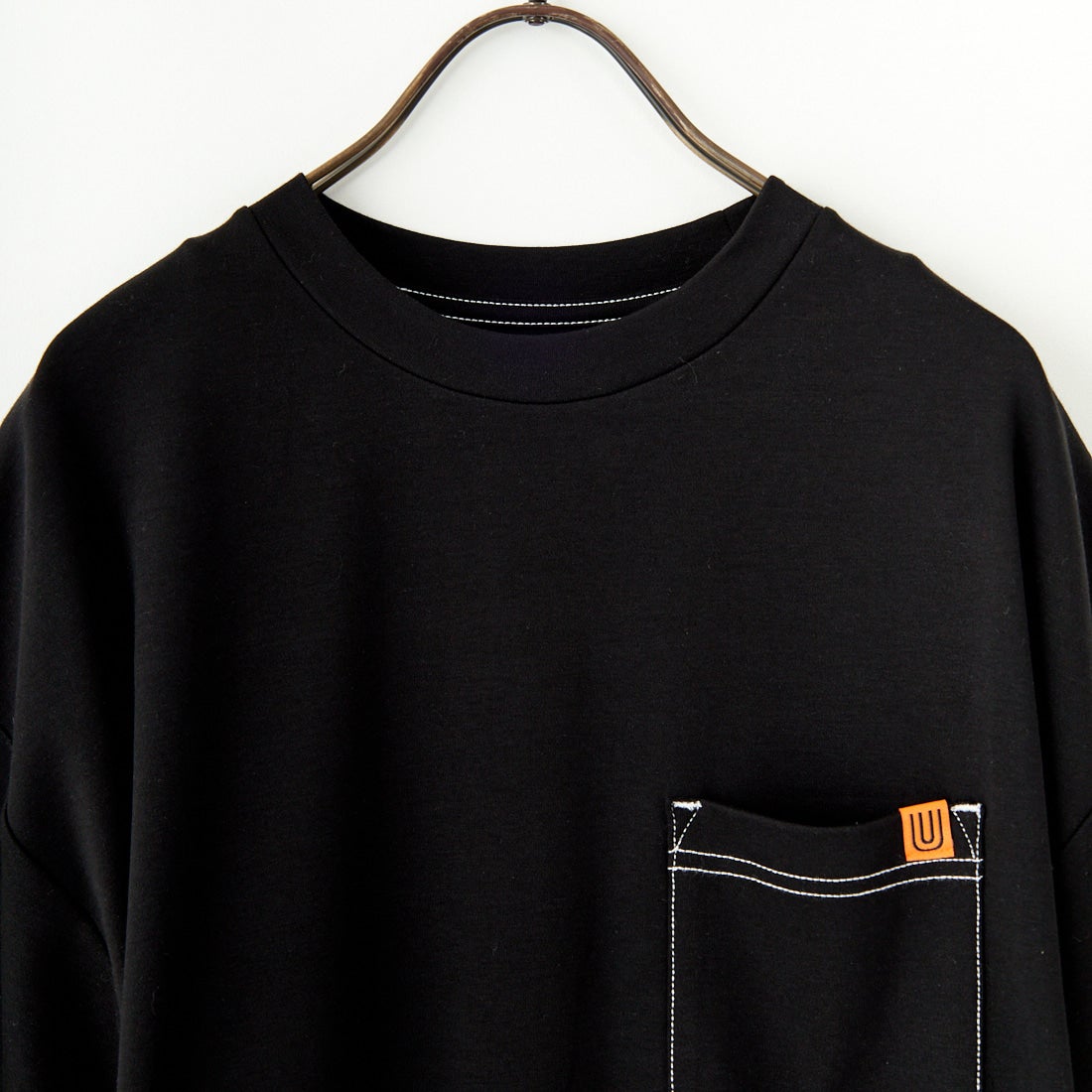 UNIVERSAL OVERALL [ユニバーサルオーバーオール] 別注 配色ステッチ マキシ丈ワンピース [U2512807IN-JF] BLACK