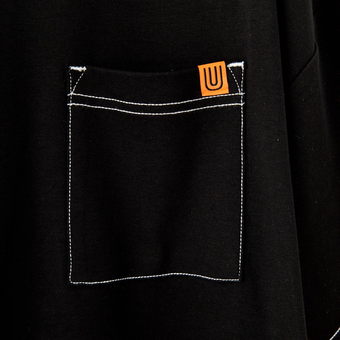 UNIVERSAL OVERALL [ユニバーサルオーバーオール] 別注 配色ステッチ マキシ丈ワンピース [U2512807IN-JF] BLACK