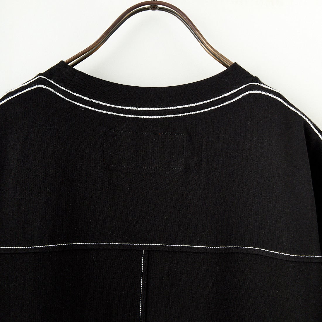 UNIVERSAL OVERALL [ユニバーサルオーバーオール] 別注 配色ステッチ マキシ丈ワンピース [U2512807IN-JF] BLACK