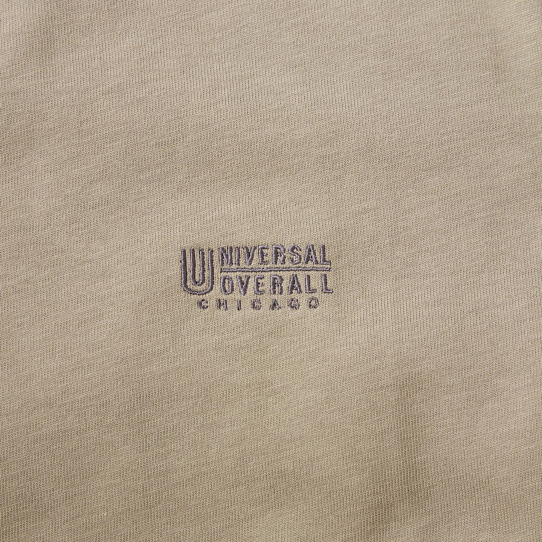 UNIVERSAL OVERALL [ユニバーサルオーバーオール] 別注 異素材切り替え マキシ丈ワンピース [U2512812IN-JF] GREIGE