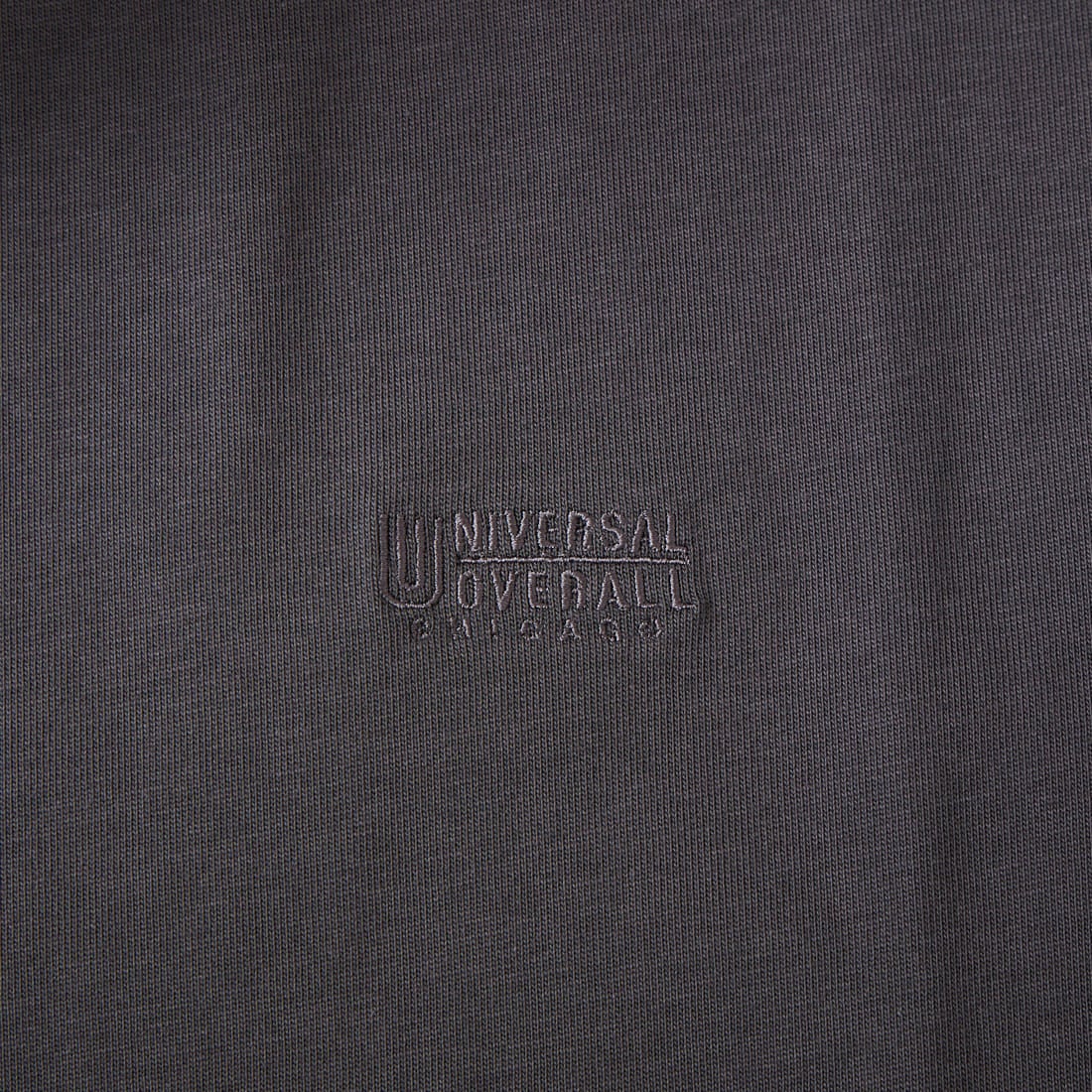 UNIVERSAL OVERALL [ユニバーサルオーバーオール] 別注 異素材切り替え マキシ丈ワンピース [U2512812IN-JF] CHARCOAL