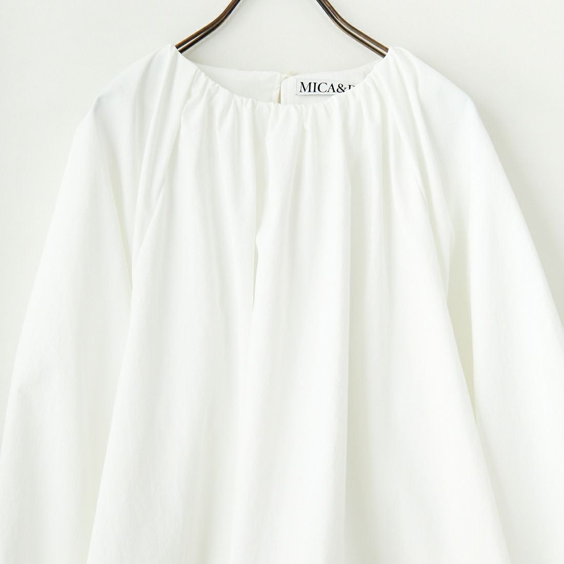 MICA&DEAL [マイカアンドディール] バルーンスリーブブラウス [0125101030] WHITE