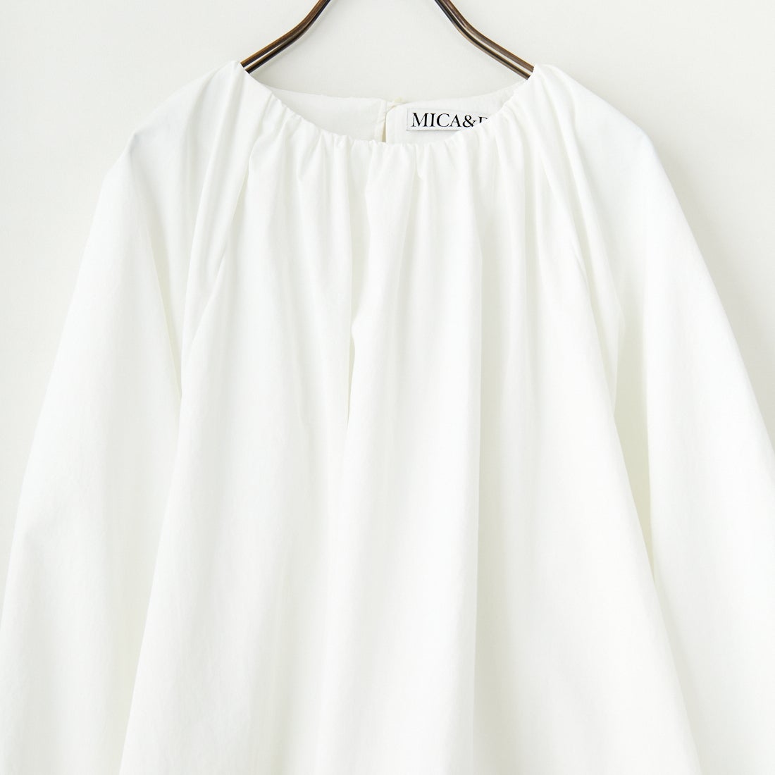 MICA&DEAL [マイカアンドディール] バルーンスリーブブラウス [0125101030] WHITE