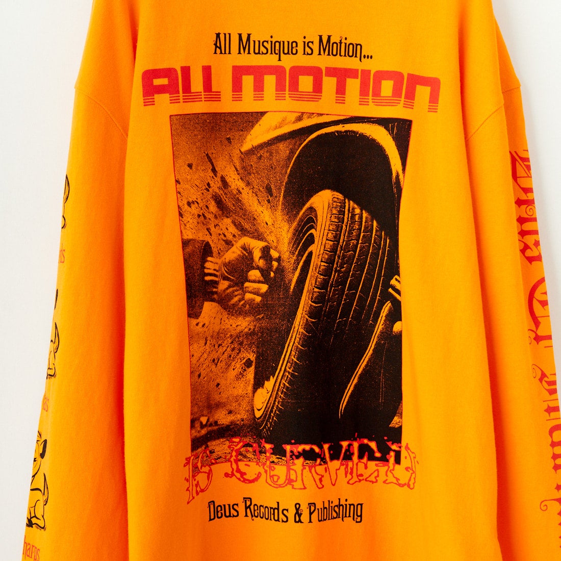 DEUS EX MACHINA [デウス エクス マキナ] ダンシングゴースト ロングスリーブTシャツ [DUP251977A] PERSIMMON