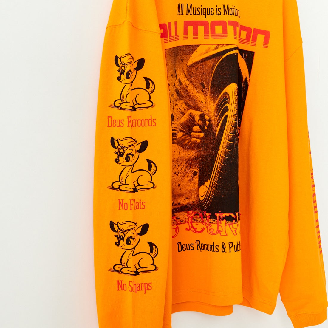 DEUS EX MACHINA [デウス エクス マキナ] ダンシングゴースト ロングスリーブTシャツ [DUP251977A] PERSIMMON