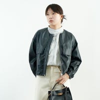 03 ﾌﾞﾗｯｸ&&モデル身長：167cm 着用サイズ：F&&