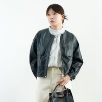 03 ﾌﾞﾗｯｸ&&モデル身長：167cm 着用サイズ：F&&