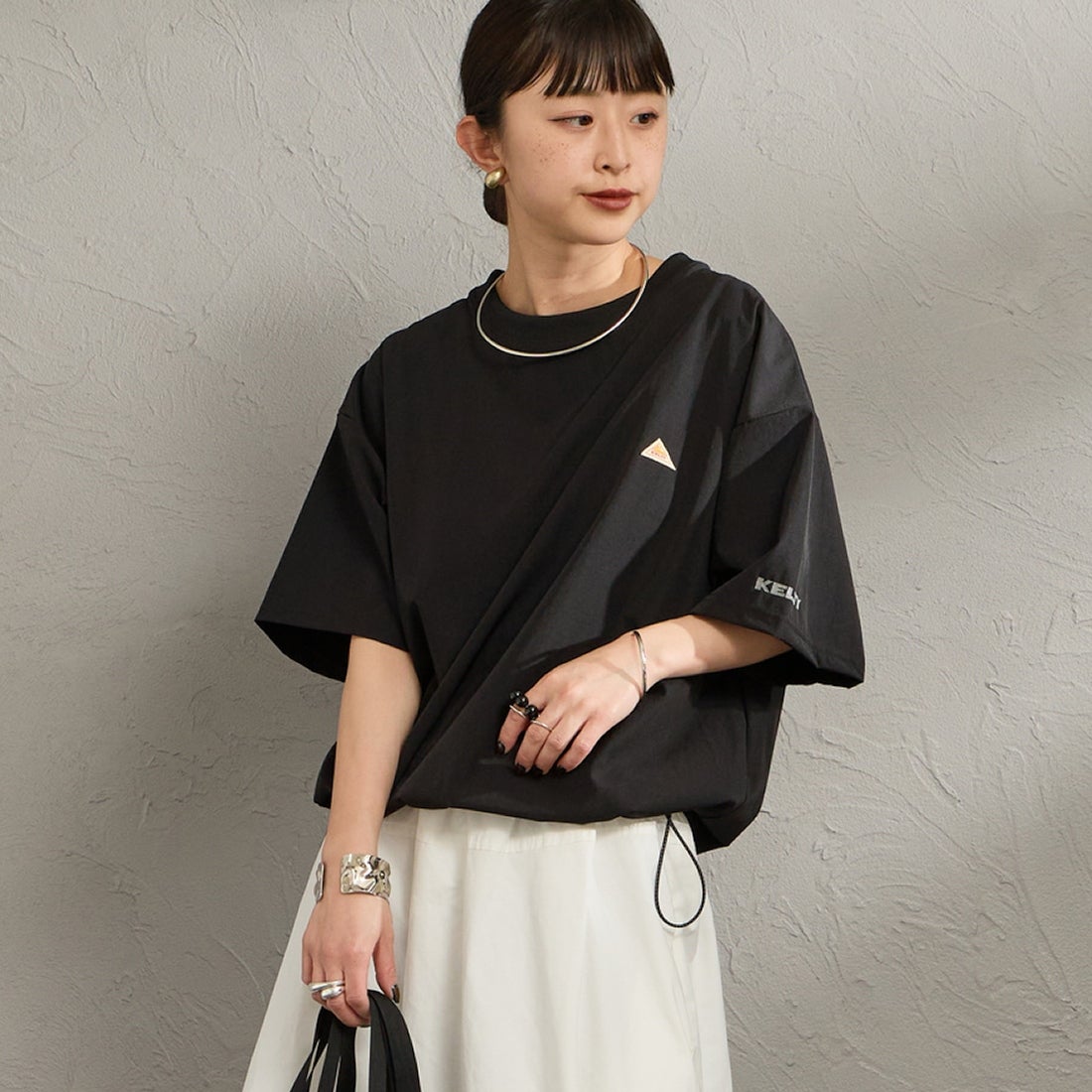 ﾌﾞﾗｯｸ&&モデル身長：150cm 着用サイズ：F&&