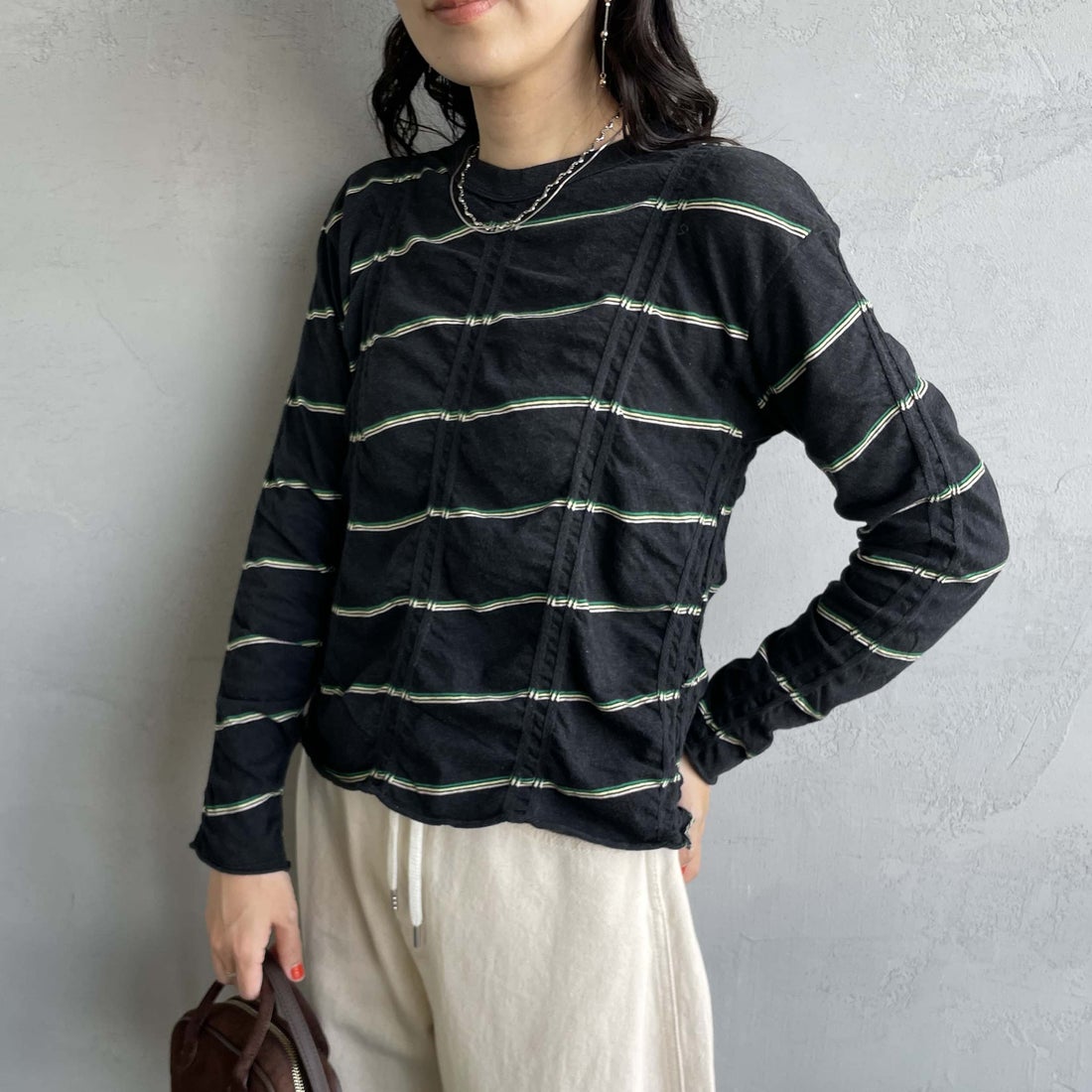 BLACK&&モデル身長：160cm 着用サイズ：F&&