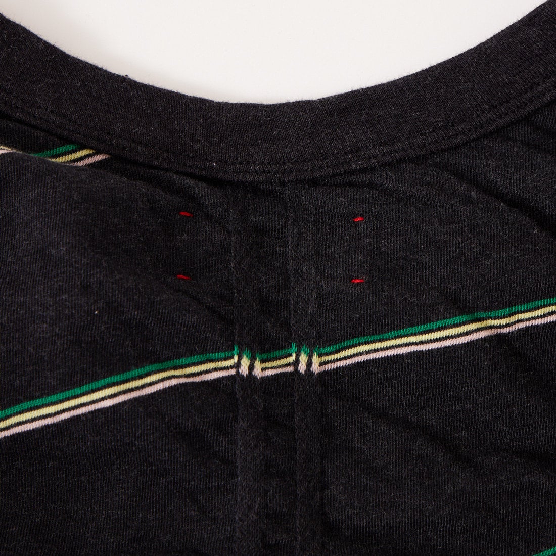 MEYAME [メヤメ] タックジャガードボーダープルオーバー [MEY-1829] BLACK