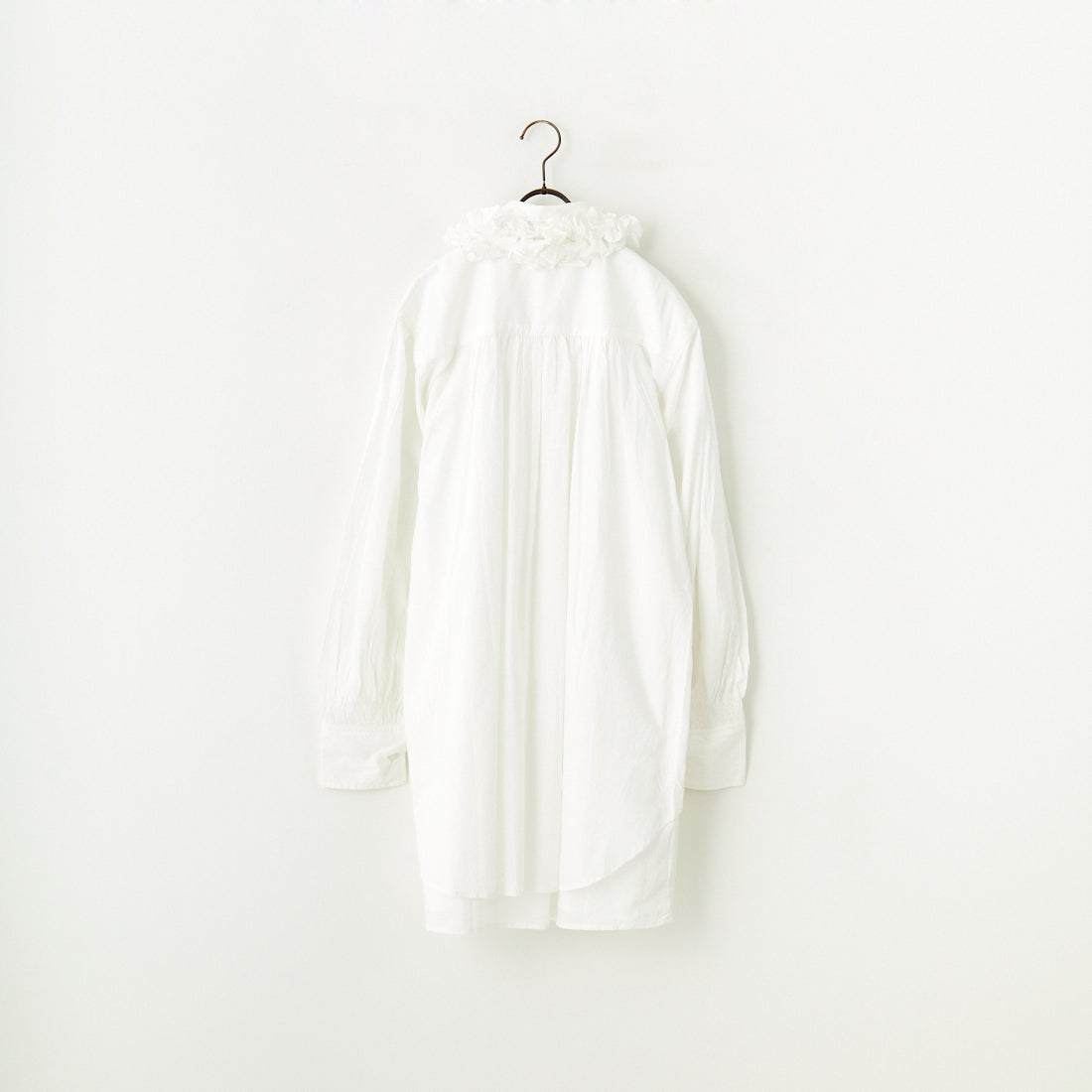 crinkle crinkle crinkle [クリンクル クリンクル クリンクル] フリルカラーレイヤードシャツ [CC-3508] WHITE