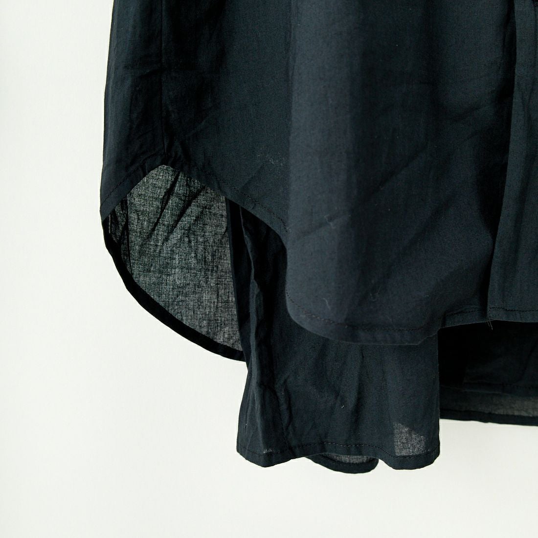 crinkle crinkle crinkle [クリンクル クリンクル クリンクル] フリルカラーレイヤードシャツ [CC-3508] BLACK