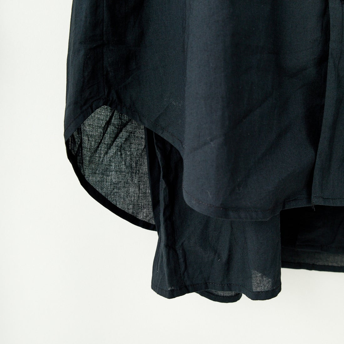 crinkle crinkle crinkle [クリンクル クリンクル クリンクル] フリルカラーレイヤードシャツ [CC-3508] BLACK