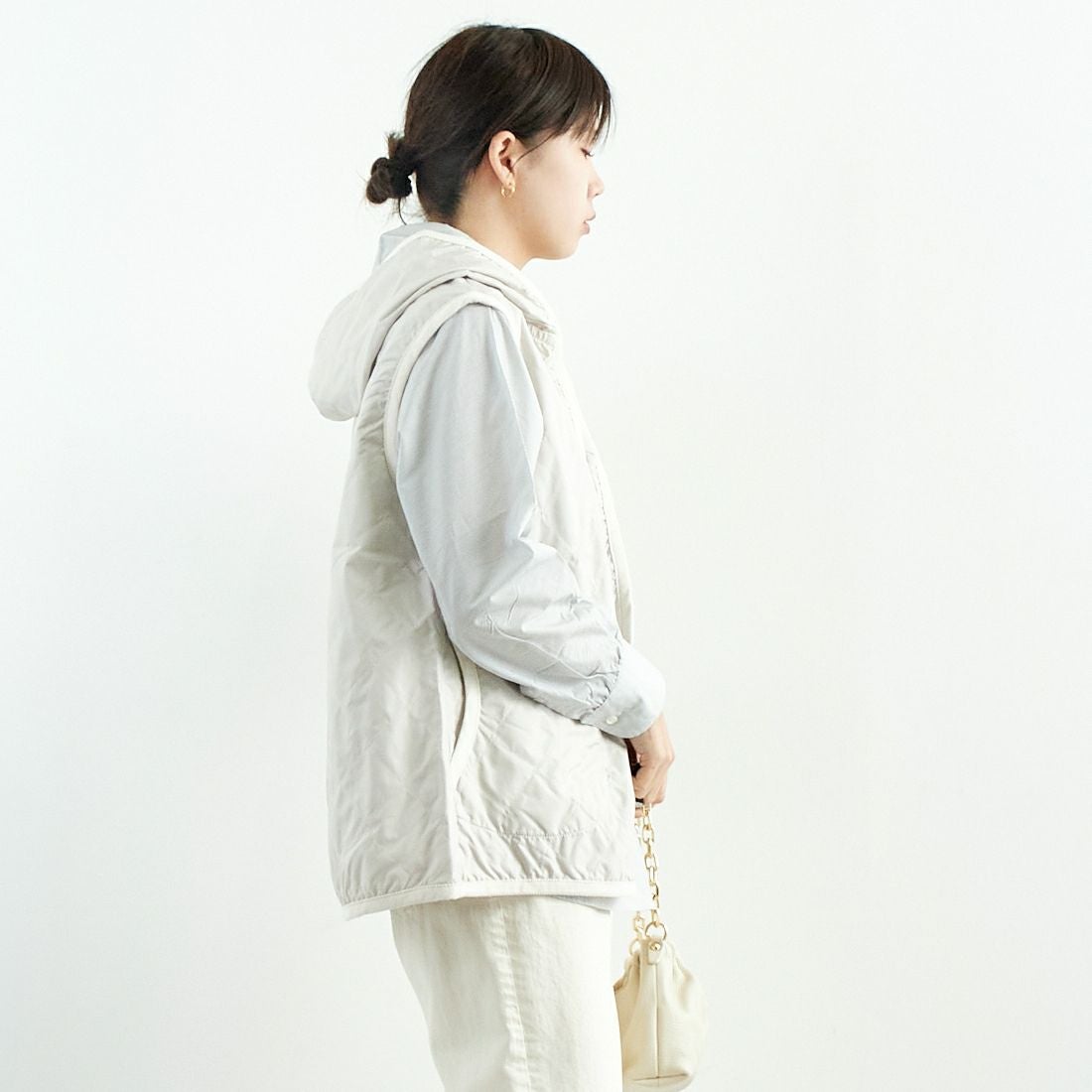 LAVENHAM [ラベンハム] ウィメンズ アンワディッド バートン [LV7133] P86 MOONBE &&モデル身長：167cm 着用サイズ：10&&