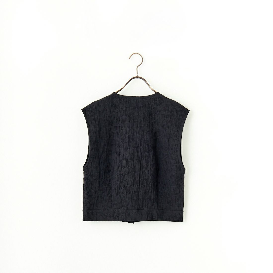 me. [ミードット] バンピーコットン2WAYベスト [ME-25109] 298 N.BLAC