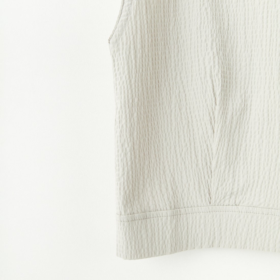 me. [ミードット] バンピーコットン2WAYベスト [ME-25109] 280 L.GRAY