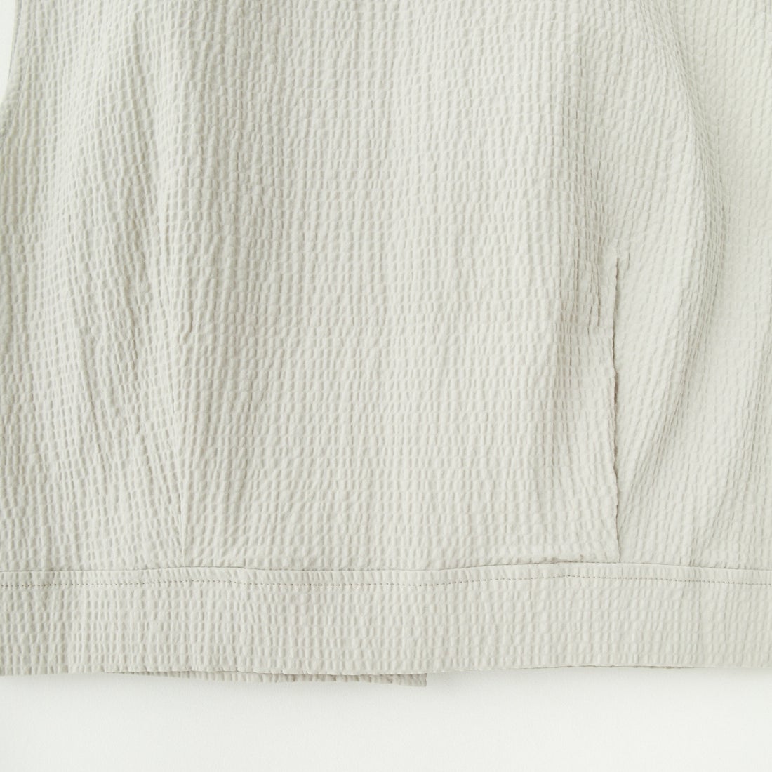 me. [ミードット] バンピーコットン2WAYベスト [ME-25109] 280 L.GRAY