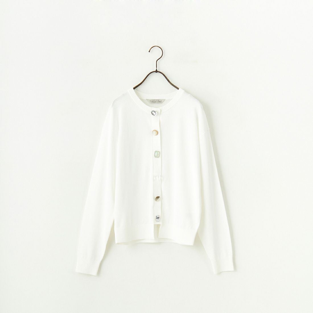 TORRAZZO DONNA [トラッゾドンナ] ビジューカーディガン [6259-679] 05 WHITE